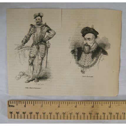 1860s engravings - Earl of Leicester