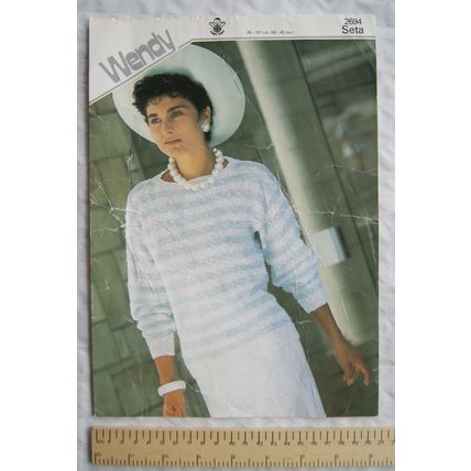 Vintage: Wendy 2694 Lady's sweater, Seta, 30-42 inch, 76-107 cm