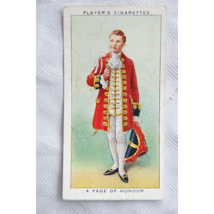 1937 Players Coronation Ceremonial Dress No, 44 A Page of Honour
