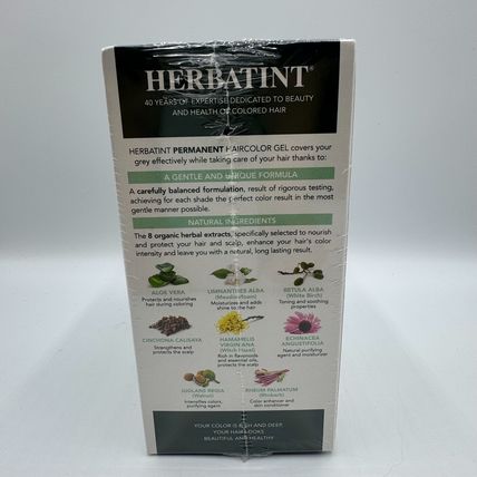 Herbatint Hair Color 6N Dark Blonde – 2 Packs of 2 (Total of 4 Boxes)