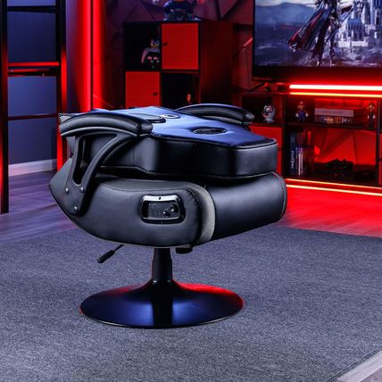 X Rocker PC Computer Video Gaming Office Pedestal Chair, Built in Audio Speakers