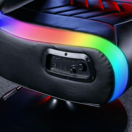 X Rocker PC Computer Video Gaming Office Pedestal Chair, Built in Audio Speakers