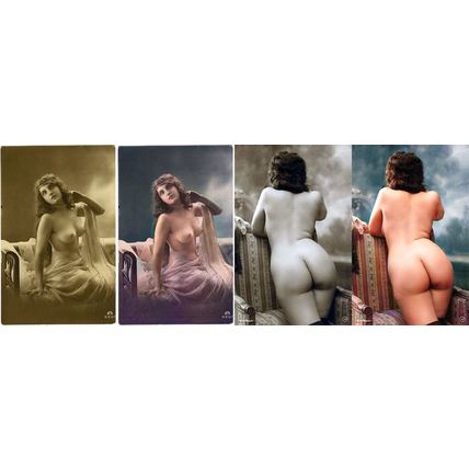 3700 Colorized Victorian Nudes - Vintage erotic art - digital download