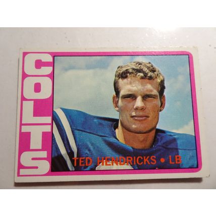 1972 Topps Football Card # 093 Ted Hendricks Very Good (3) Baltimore Colts