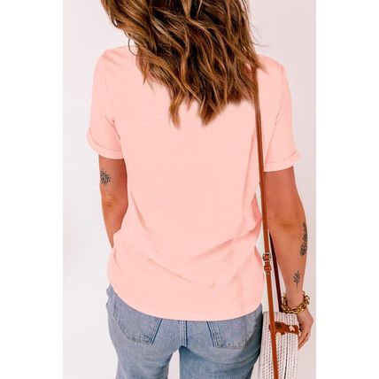 Pink Spotty Bunny Printed Easter Fashion T Shirt