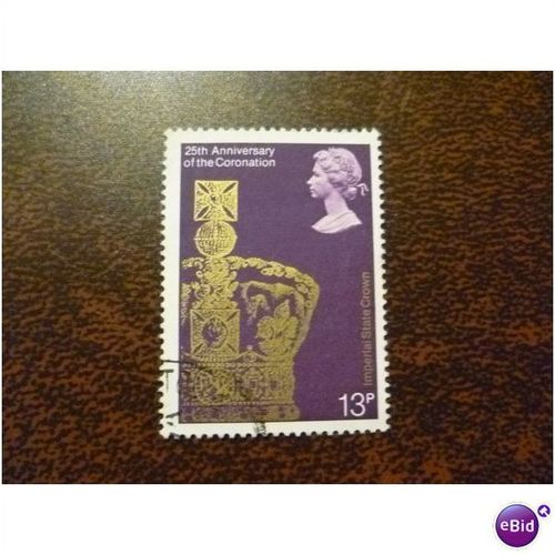 1978 GB 25th Anniversary of Coronation 13p State Crown fine used stamp SG1062