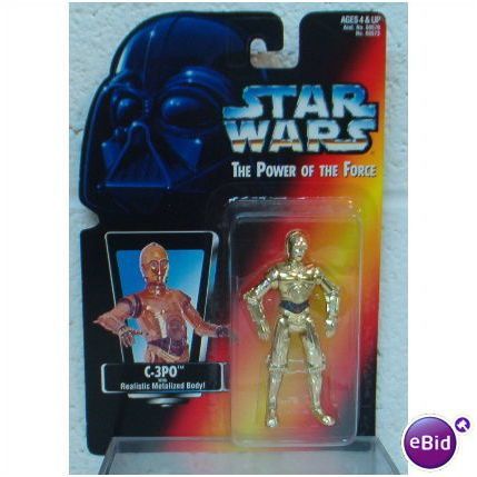 STAR WARS ' THE POWER OF THE FORCE 1995 ' C -3PO action figure