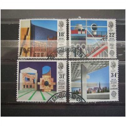 Great Britain 1987 Europa Architects Used SG 1355-1358 Sc 1176-1179 stamp