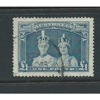 australia stamps sg178a £1 used
