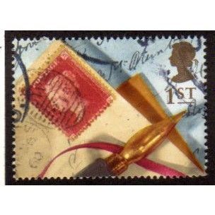 Great Britain 1992 Greetings Memories 1st Penny Red Pen Used SG 1598 stamp