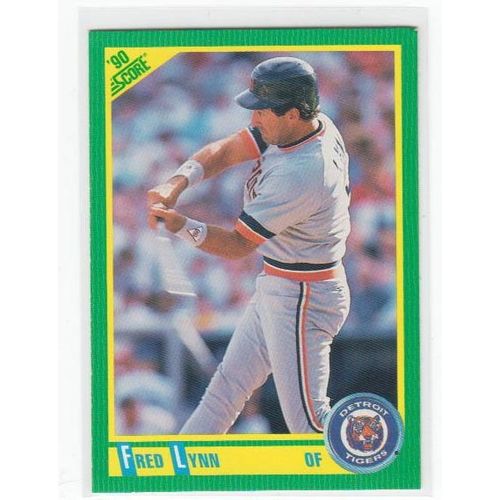1990 Score Fred Lynn baseball card #131 – Tigers