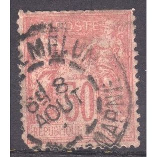 France 1876 - SG273 - 50c rose - Peace & Commerce - used