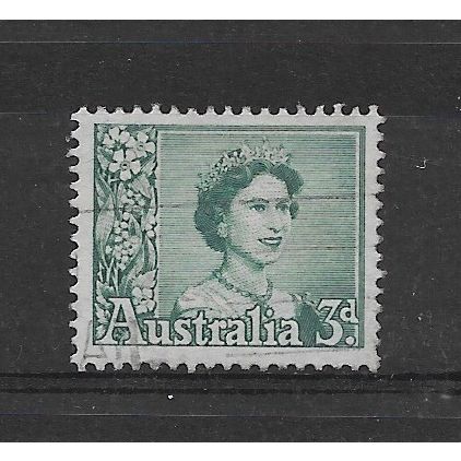 Australia.SG311 3d Queen Elizabeth II (Blue-Green).Fine Used.June19