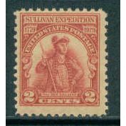 657 2c General John Sullivan Just Clears MNH T0117