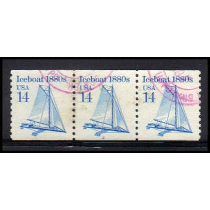 Used 2134b 14c Iceboat Very Fine PNC 2/3 PA2687