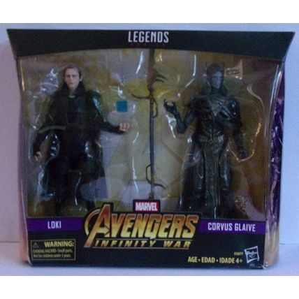MARVEL LEGENDS ' AVENGERS INFINITY WAR ' LOKI / CORVUS GLAIVE figure set