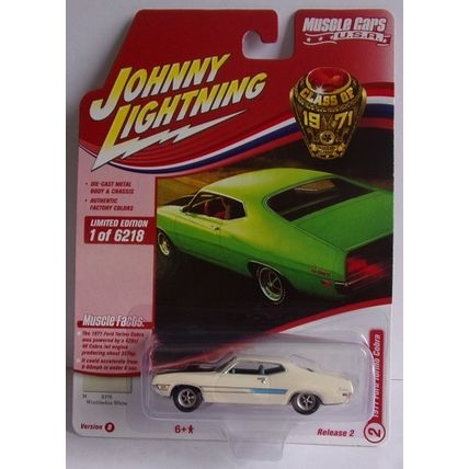 JOHNNY LIGHTNING 1971 FORD TORINO COBRA . white ( 2021)