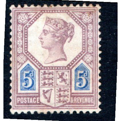 Sg207a 5d dull purple & blue die 11 mounted mint (G3)