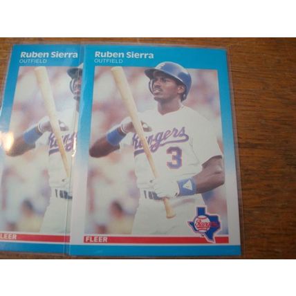 1987 7-Cards, All Rc's, RUBEN SIERRA, HOF, Rangers