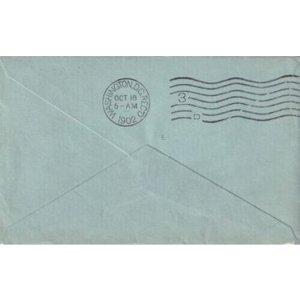 United States 1902 Baltimore MD-Washington DC Cover VGC Baltimore cancel written