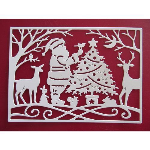 6 x Cottage Cutz Die Cuts St Nick's Christmas Scene