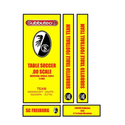 Tabletop Football Subbuteo Box Label SC Feiburg (GER) 2020 away 3rd