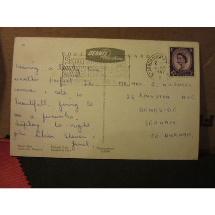 multiview, SCARBOROUGH, YORKSHIRE. used postcard, by E T W Dennis 1967 pm =