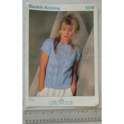 Vintage: Littlewoods 5019 lacy cable top, DK