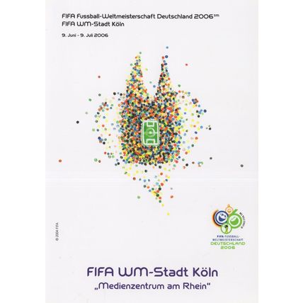 Koln German Football Stadium 2006 World Cup Fussball Postcard