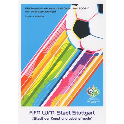 FIFA Stuttgart Football Stadium 2006 World Cup Germany Postcard