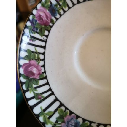 Paragon 3 Plates 2 Saucers Rose Design