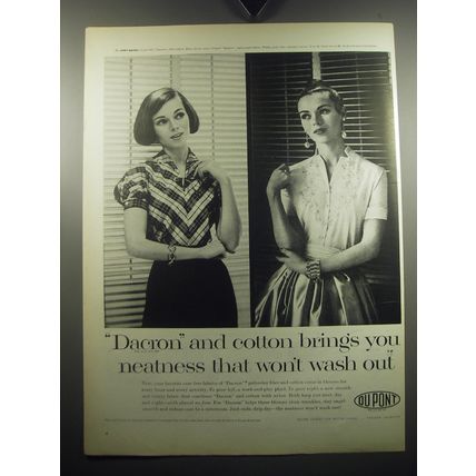 1957 Du Pont Dacron Advertisement - Judy Bond Clothing