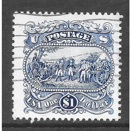 USA 1994 Burgoyne surrender Saratoga Sc2590 CANNON SOLDIERS $1 BLUE USED slania