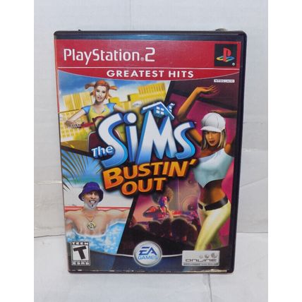 PS2 Sony PlayStation 2 The Sims Bustin' Out 2003 Game with Manual