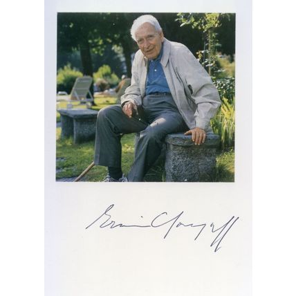 Erwin Chargoff DNA Austrian Jewish Biologist Scientist Hand Signed Photo