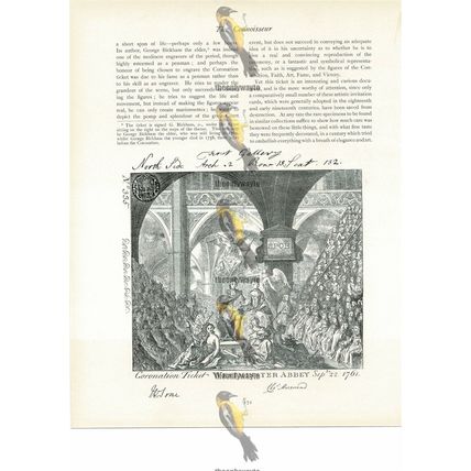 Coronation Ticket, Westminster Abbey 1761, Book Illustration (Print), 1906