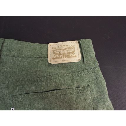 LEVI'S 511 SHORTS MEN'S 30 SLIM FIT STRETCH DENIM Lightweight Green 21 Outseam
