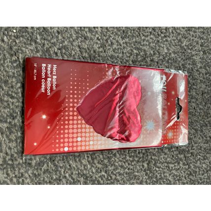 Red Heart foil helium balloon birthday party celebration