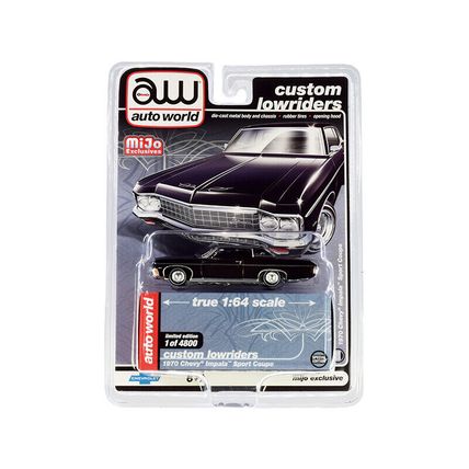 1970 Chevrolet Impala Sport Coupe Black "Custom Lowriders" Limited Edition to...