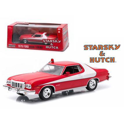 1976 Ford Gran Torino Red with White Stripe "Starsky and Hutch" (1975-1979) T...