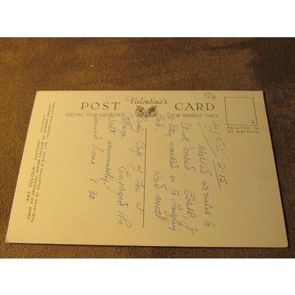 Valentines Postcard - Skirl Naked Nr Wooler Northumberland - Artist Hailey A1578
