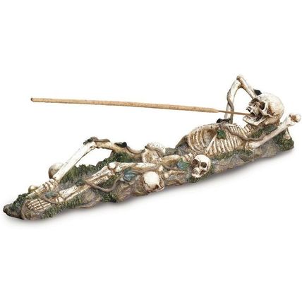 Gifts & Decor 57070342 Lazy Bones Incense Burner, No Size, White