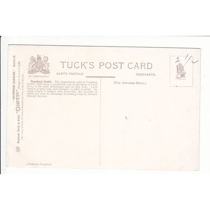 Urquhart Castle Loch Ness Drumnadrochit Inverness Tuck's Oilette 7147 Scottish