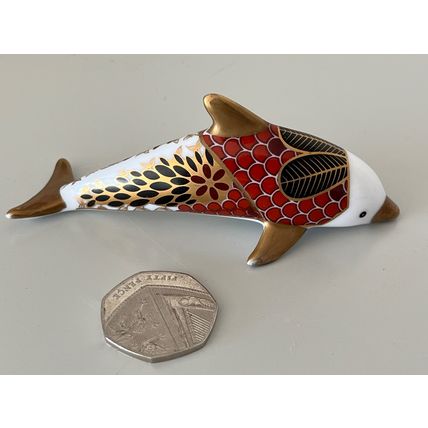 MINIATURE PORCELAIN DOLPHIN