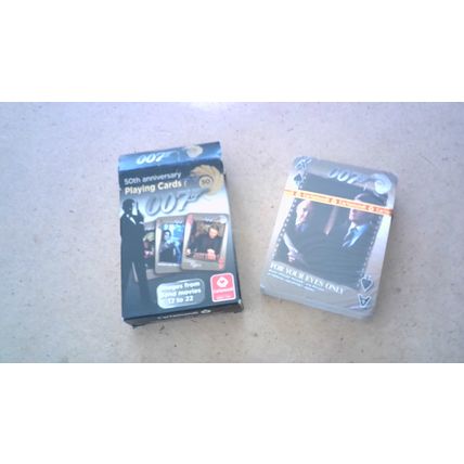 JAMES BOND: 007 - Playing Cards (Sealed) 2 Packs: Skyfall & 50th Anniversary
