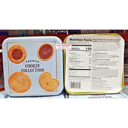 St Michel French Cookie Collection 17.9oz 508.3g (2 Tins)