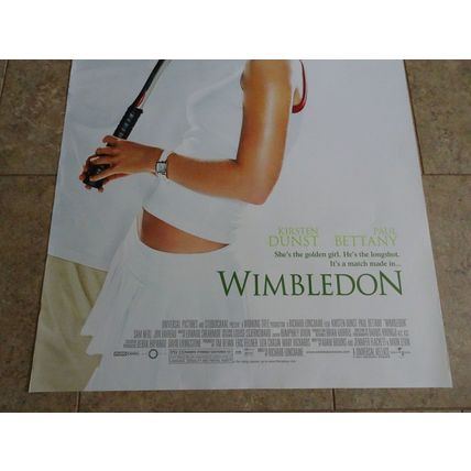 Wimbledon - Movie Poster with Kirstin Dunst as Lizzie Bradbury and Paul Bettany