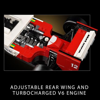 LEGO Icons Mclaren MP4/4 & Ayrton Senna Minifigure Model Car Kit - Buildable F1