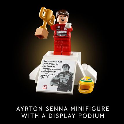 LEGO Icons Mclaren MP4/4 & Ayrton Senna Minifigure Model Car Kit - Buildable F1