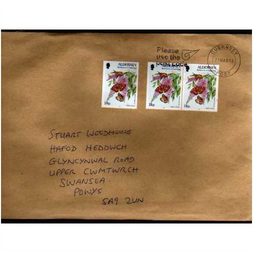 2013 'ALDERNEY COVER ' FINE USED (EBID9050)